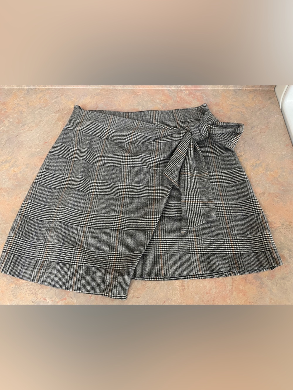 Wilfred Wrap Mini Skirt with Side Tie